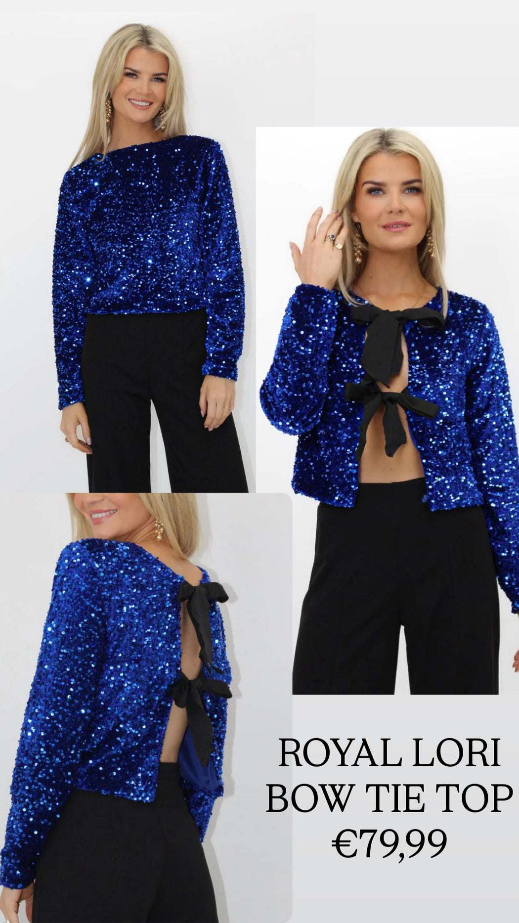 ROYAL LORI BOW TIE TOP