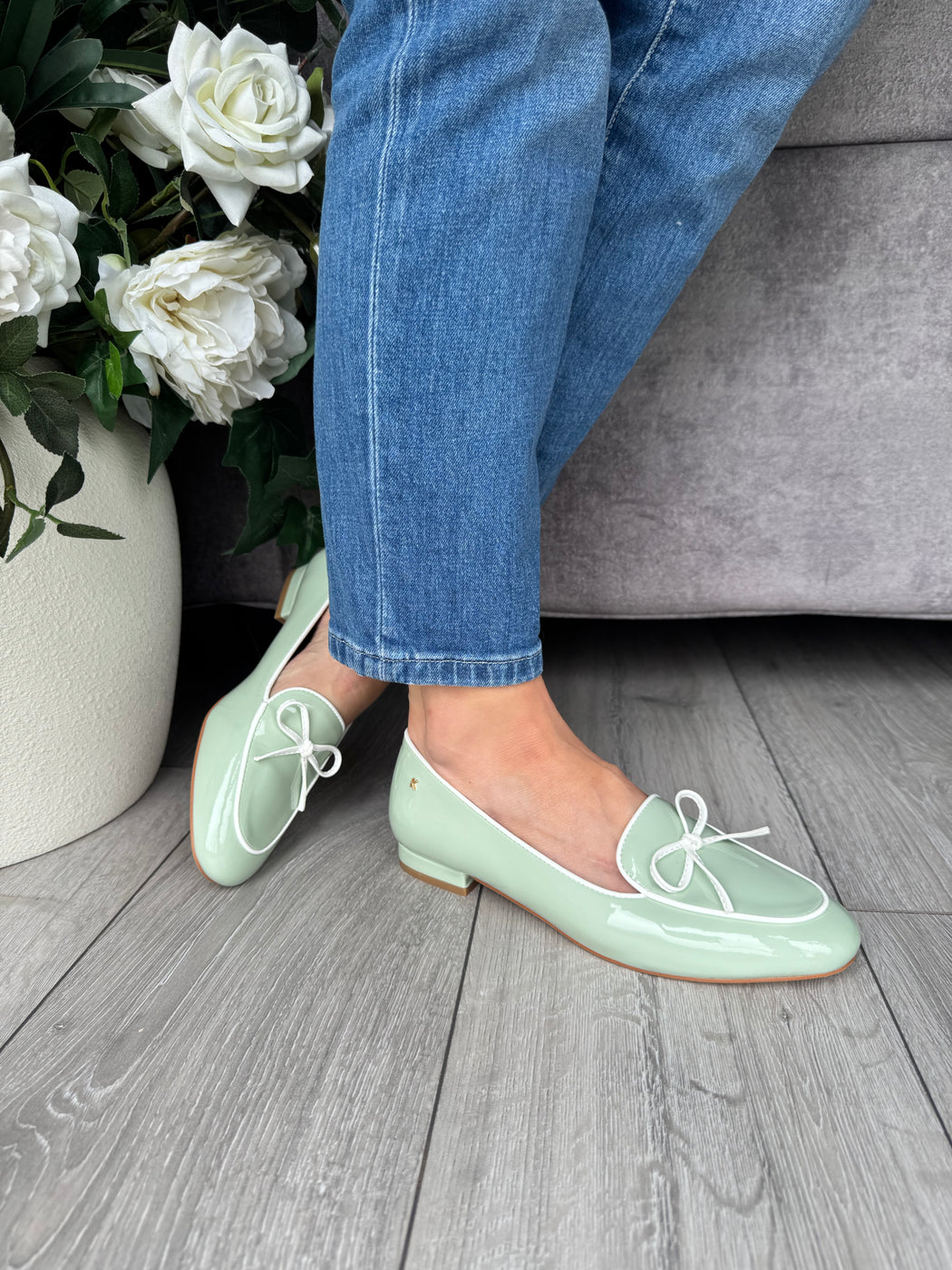 Flitton mint shine loafer