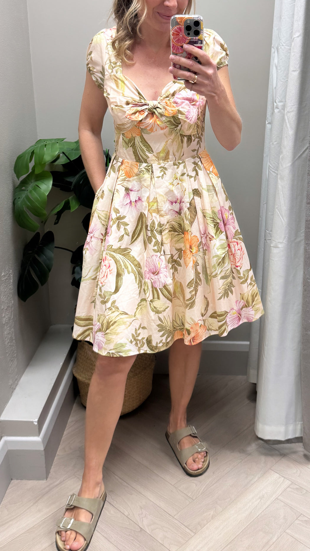 Floral karida Guess sweetheart dress