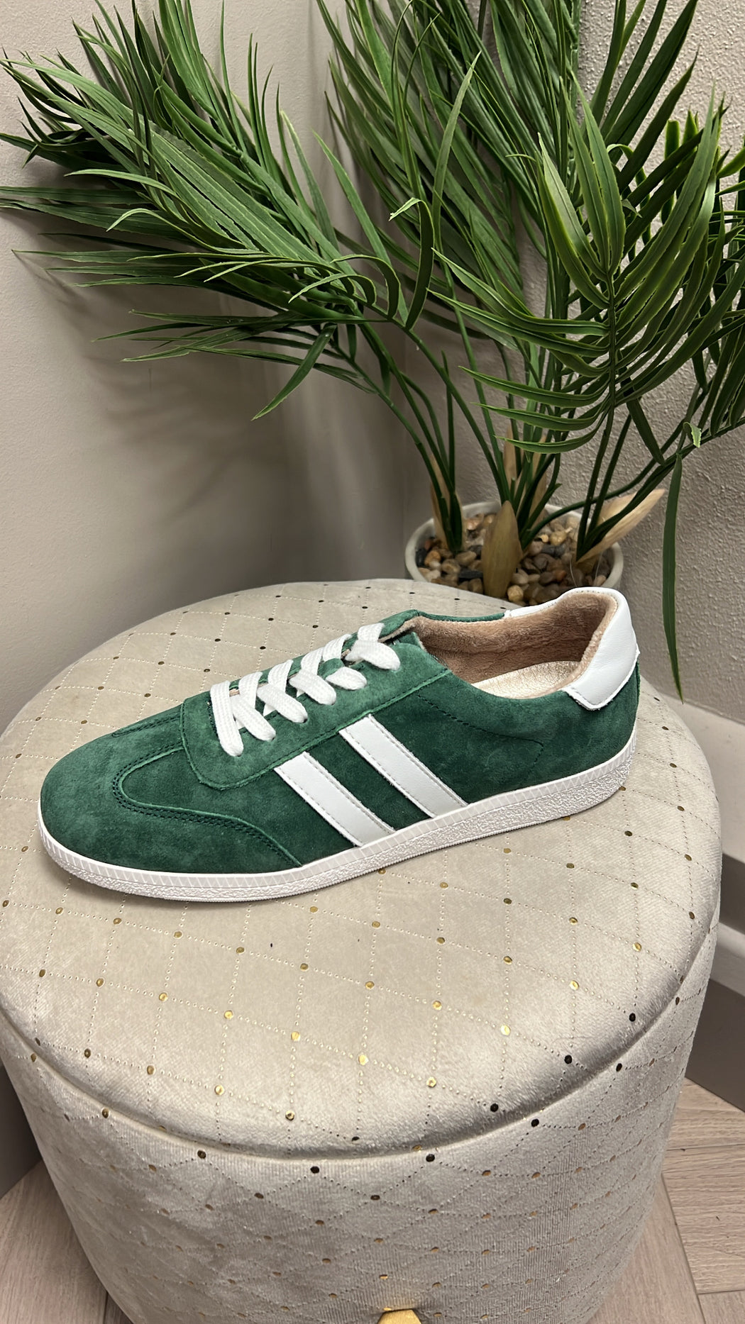 Fifty three moss green trainer