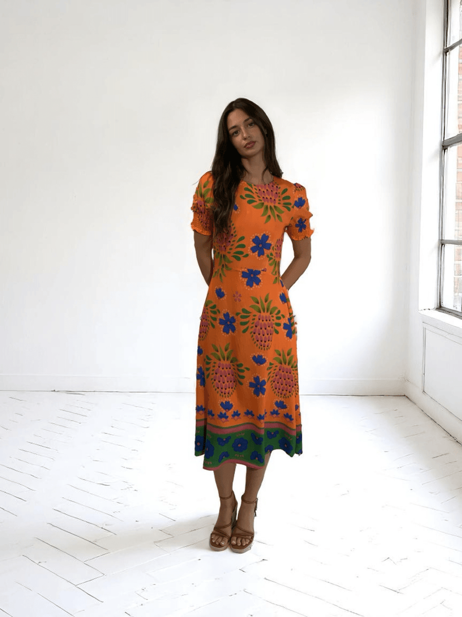 Calisto print Midi dress