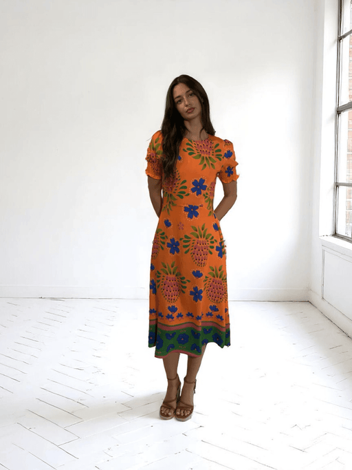 Calisto print Midi dress