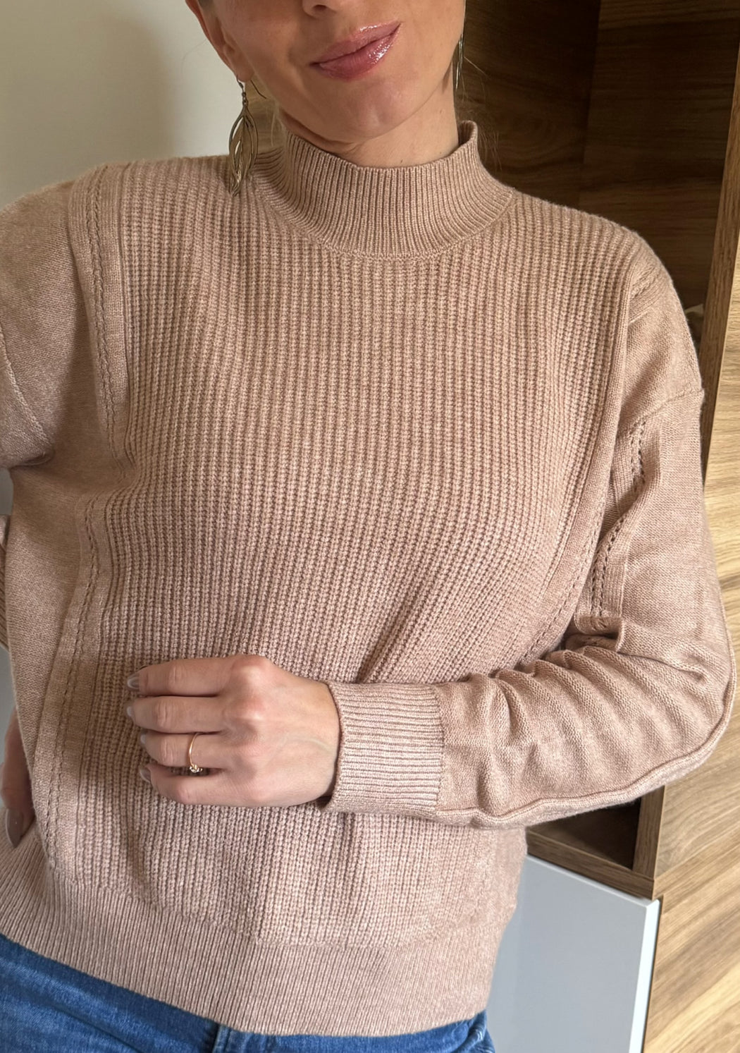 Anastacia beige knit