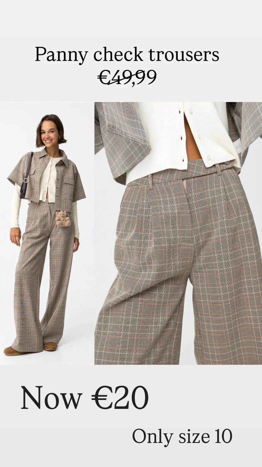 Panny check trousers