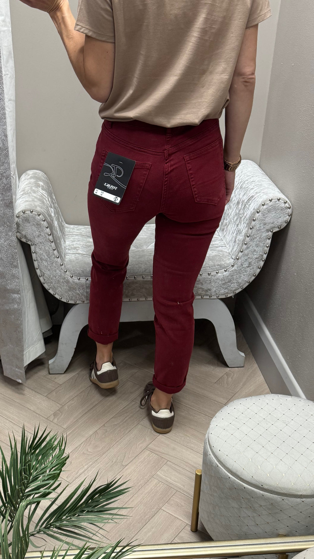 Toxic wine boyfriend fit jeans