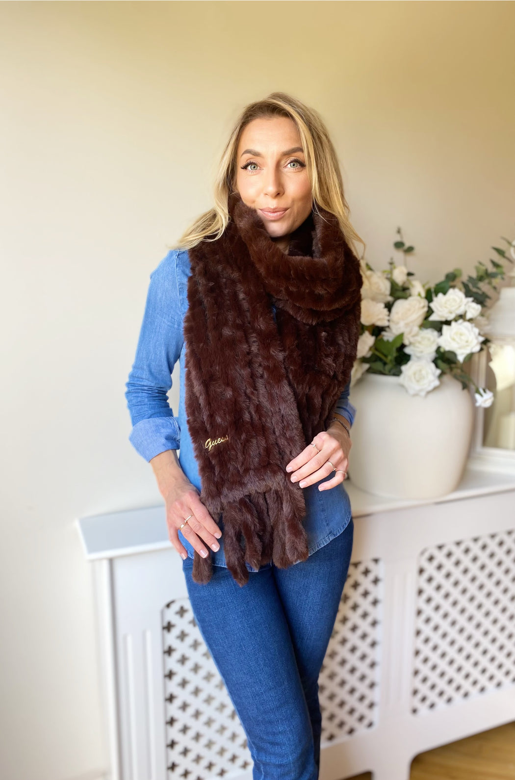 Brown scarf w4bz99wgu30-fn4e