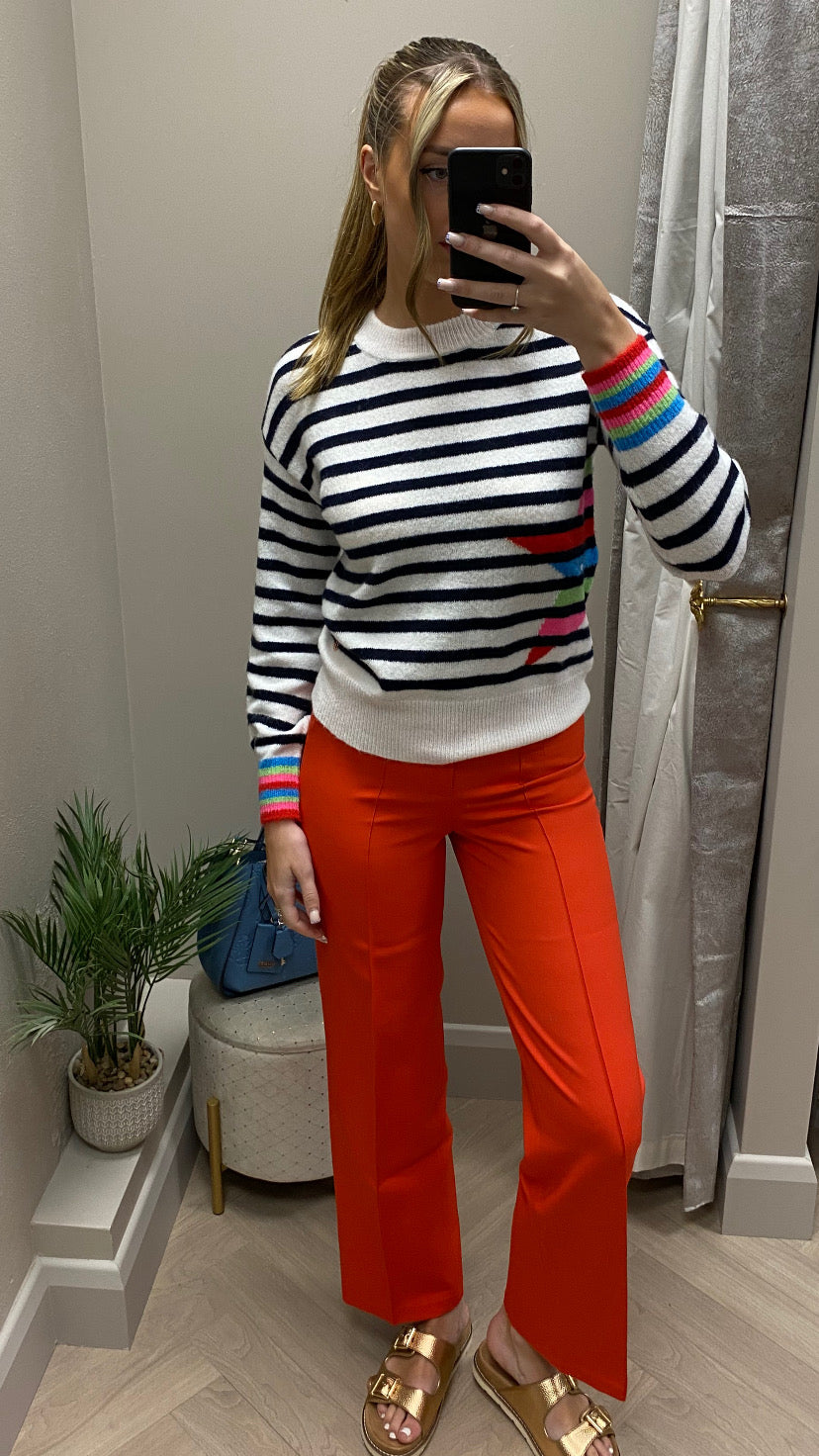 Hallie coral trousers