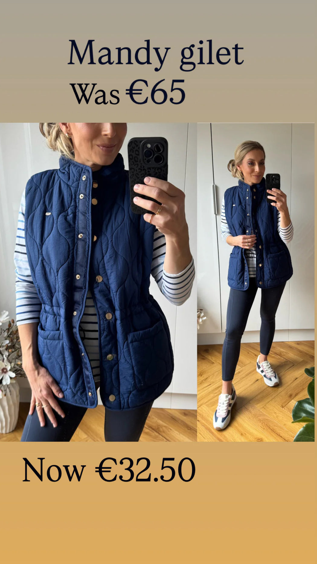 Mandy Gilet Blue