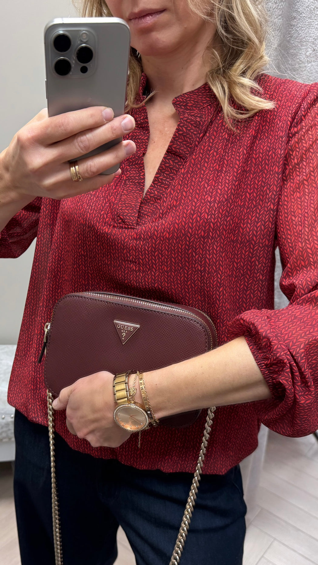 Guess Noelle burgundy bag zg967214