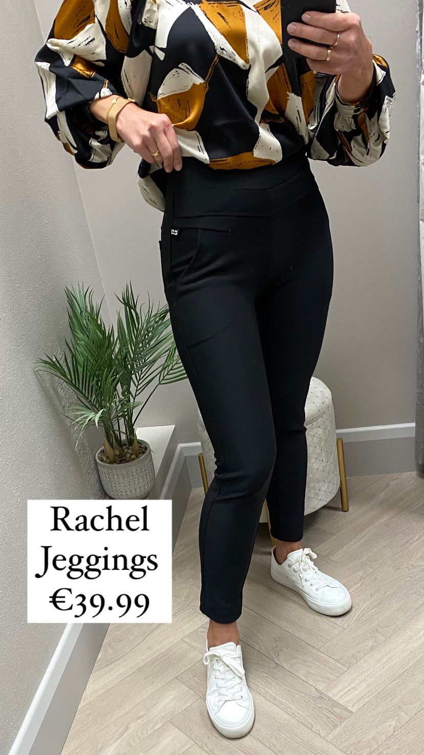 Black Rachel scuba jeggings