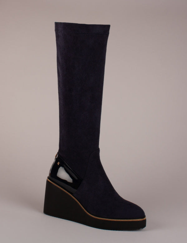 Cailedon schwarz black wedge  boots