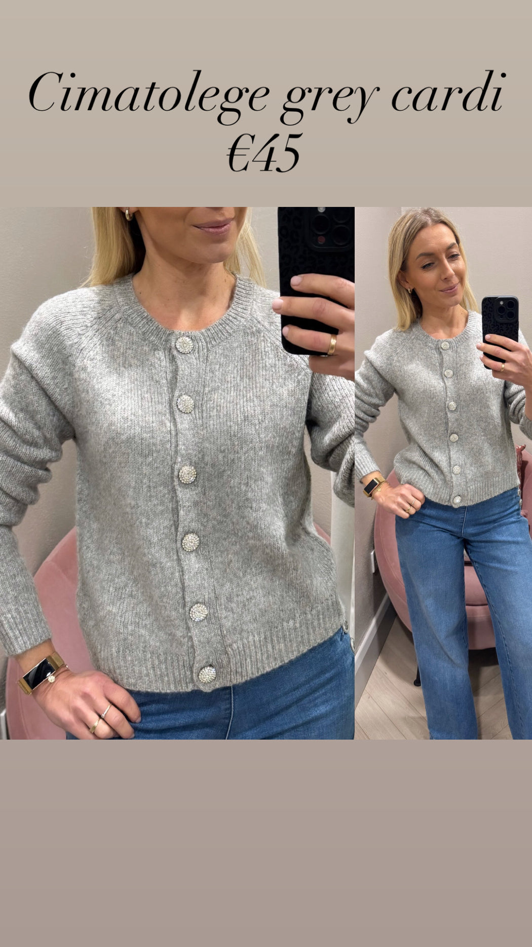 Cimatolege grey cardi