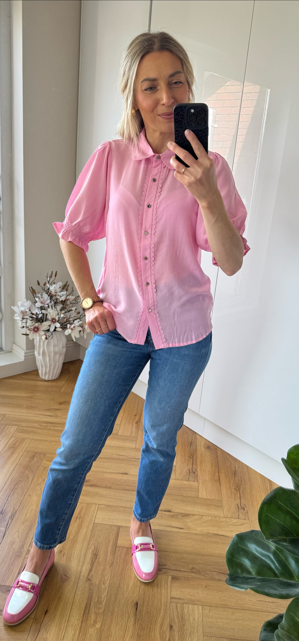 Gabrielle shirt pink