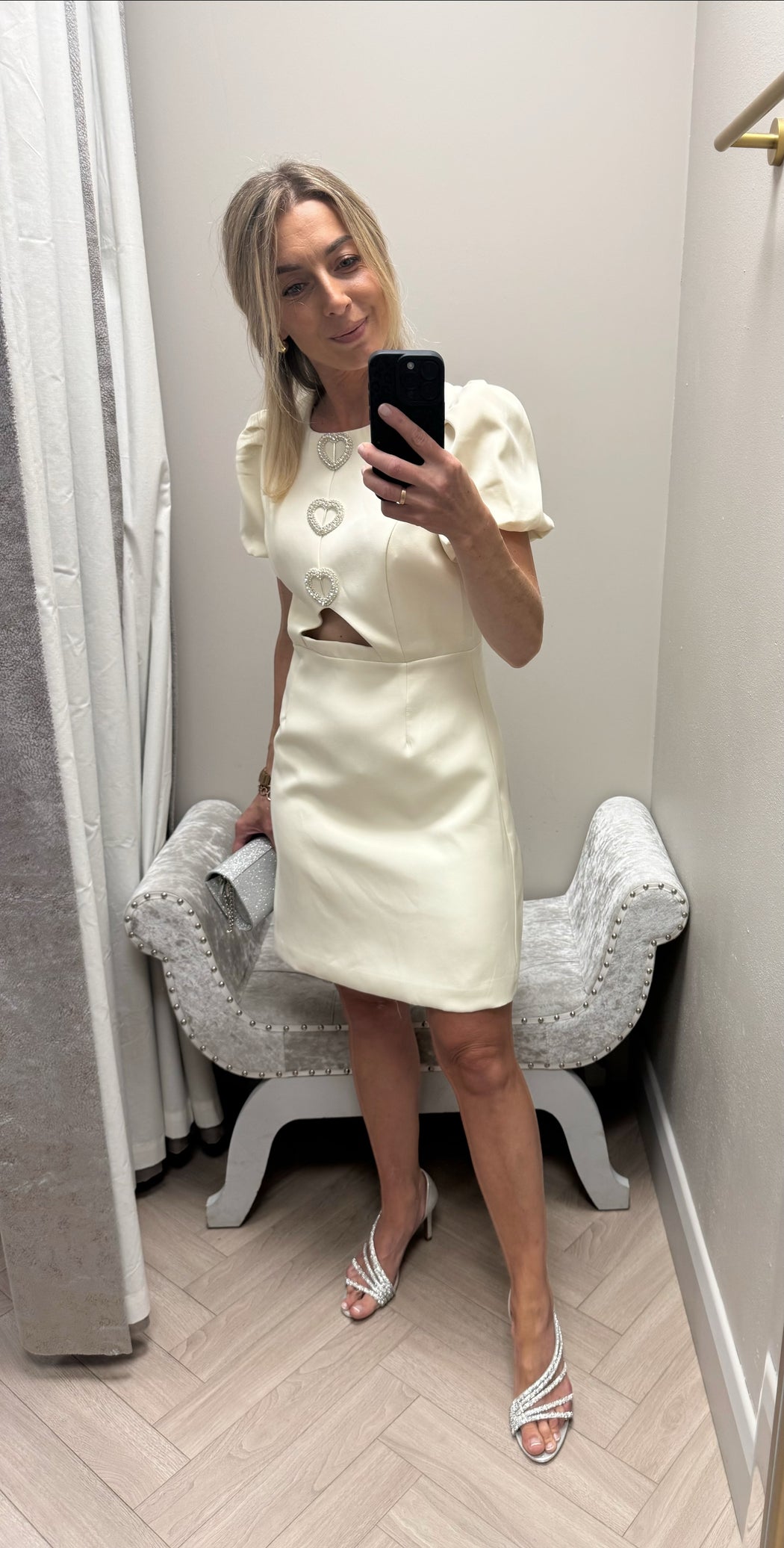 Cassie ivory heart dress