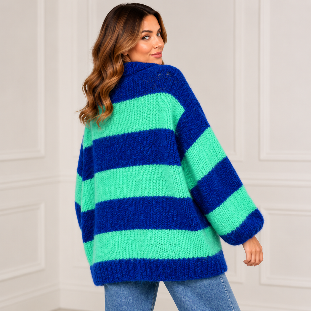 Lambert blue multi cardi