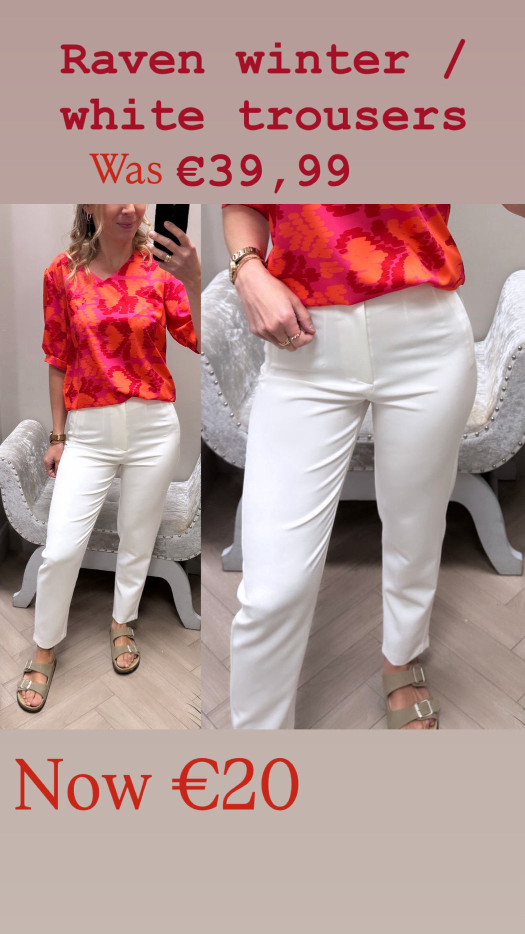 Raven winter /white trousers