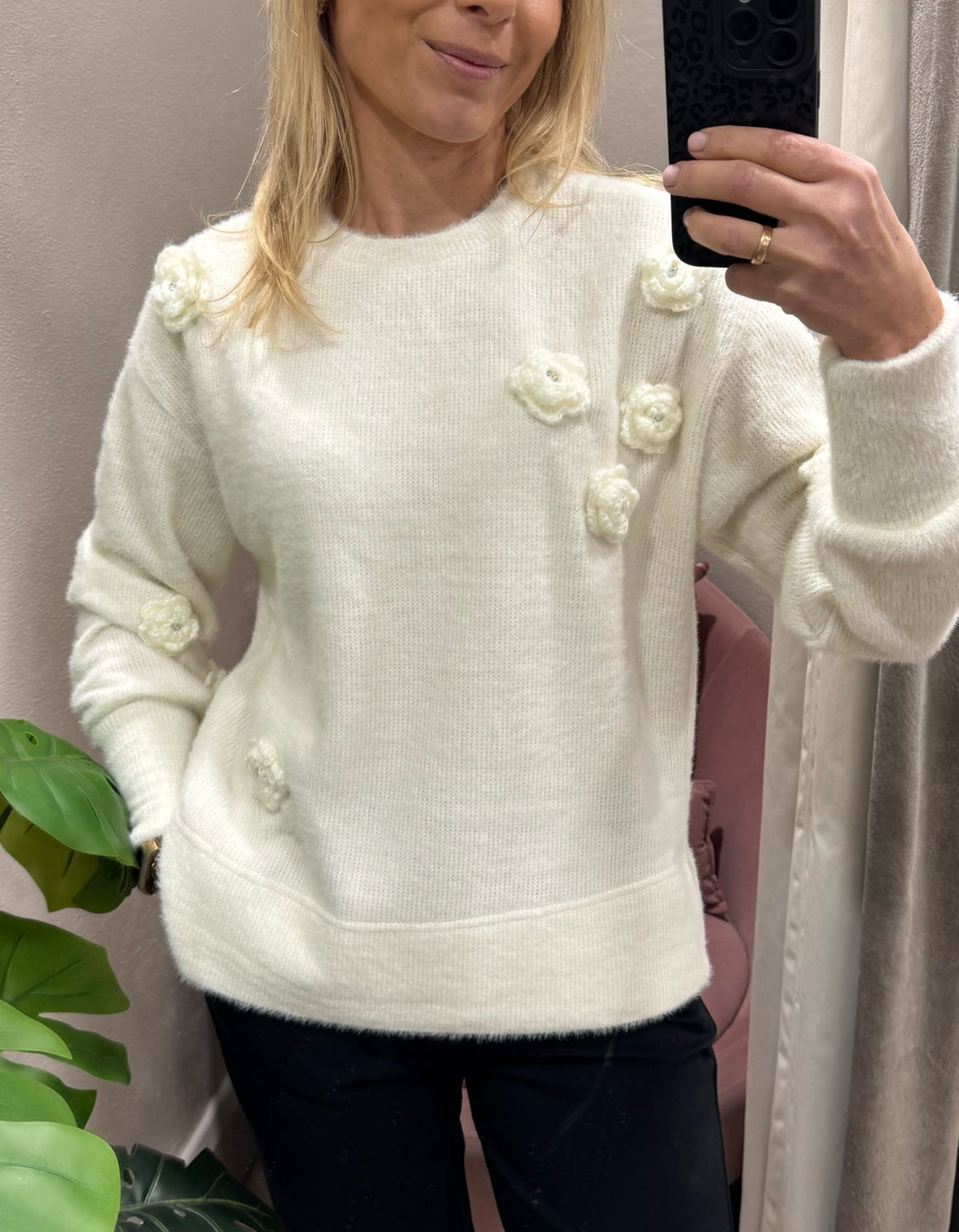 Puffy birch knit