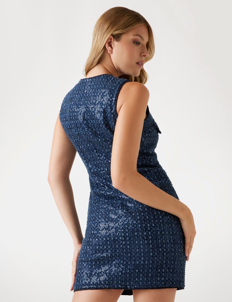 Guess denim sequinned  dress w5bk41d0771