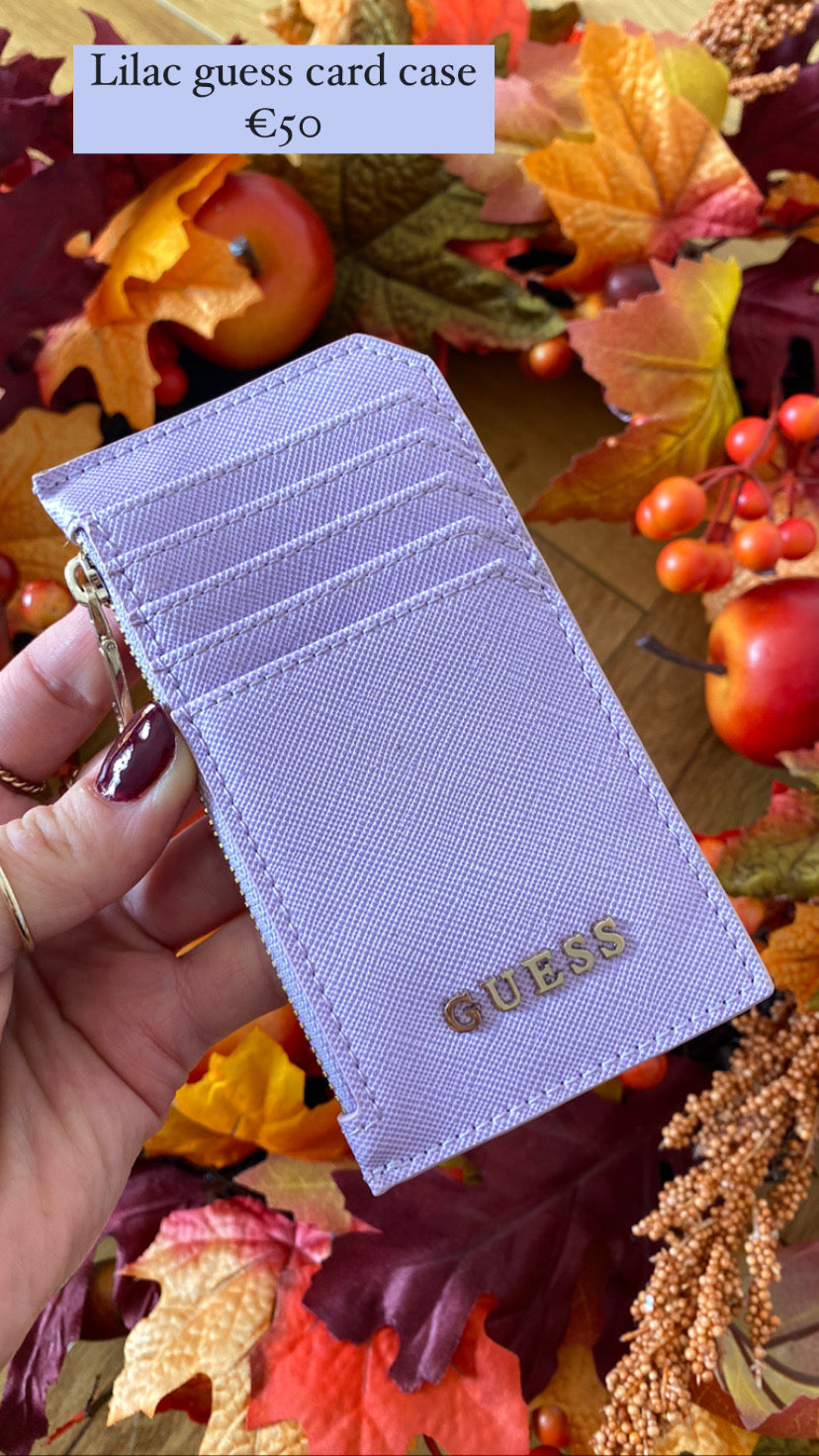 Lilac guess card case