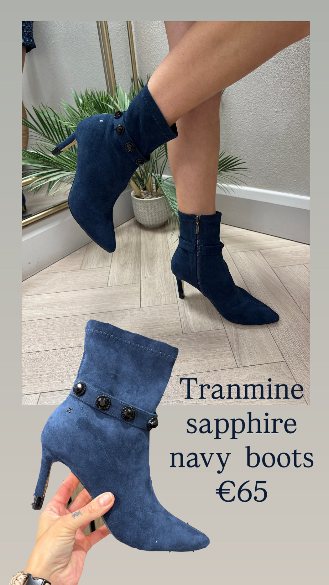 Tranmine sapphire  navy  boots