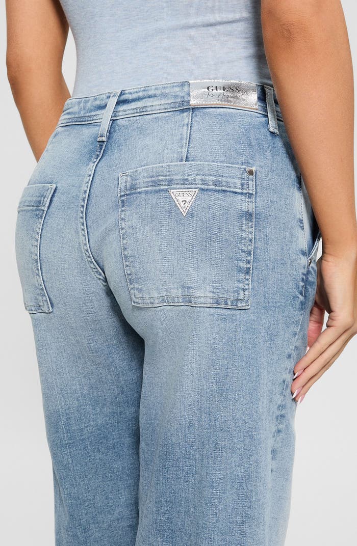 Guess Zoya wide leg crop denims