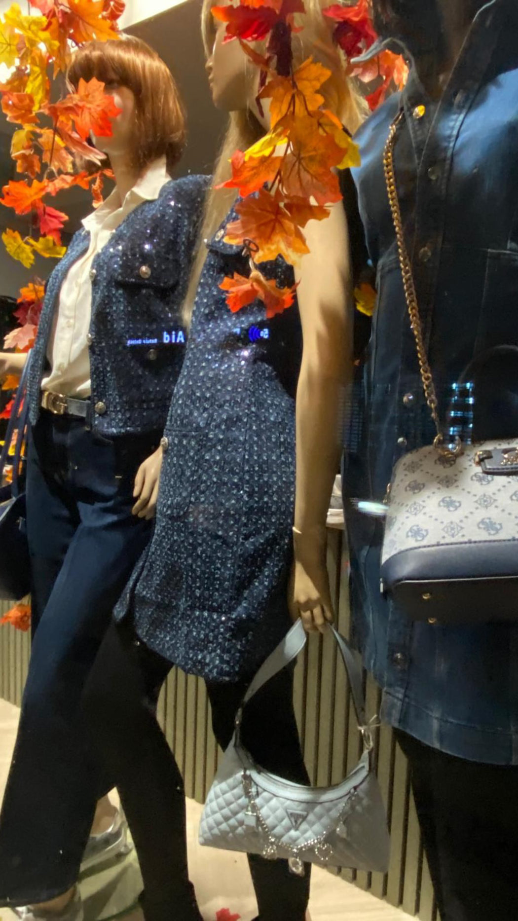 Guess denim sequinned  dress w5bk41d0771