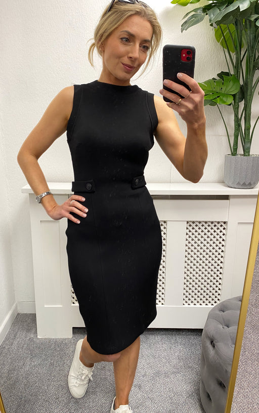 W4GK89K7UW2 Guess black scuba bodycon dress