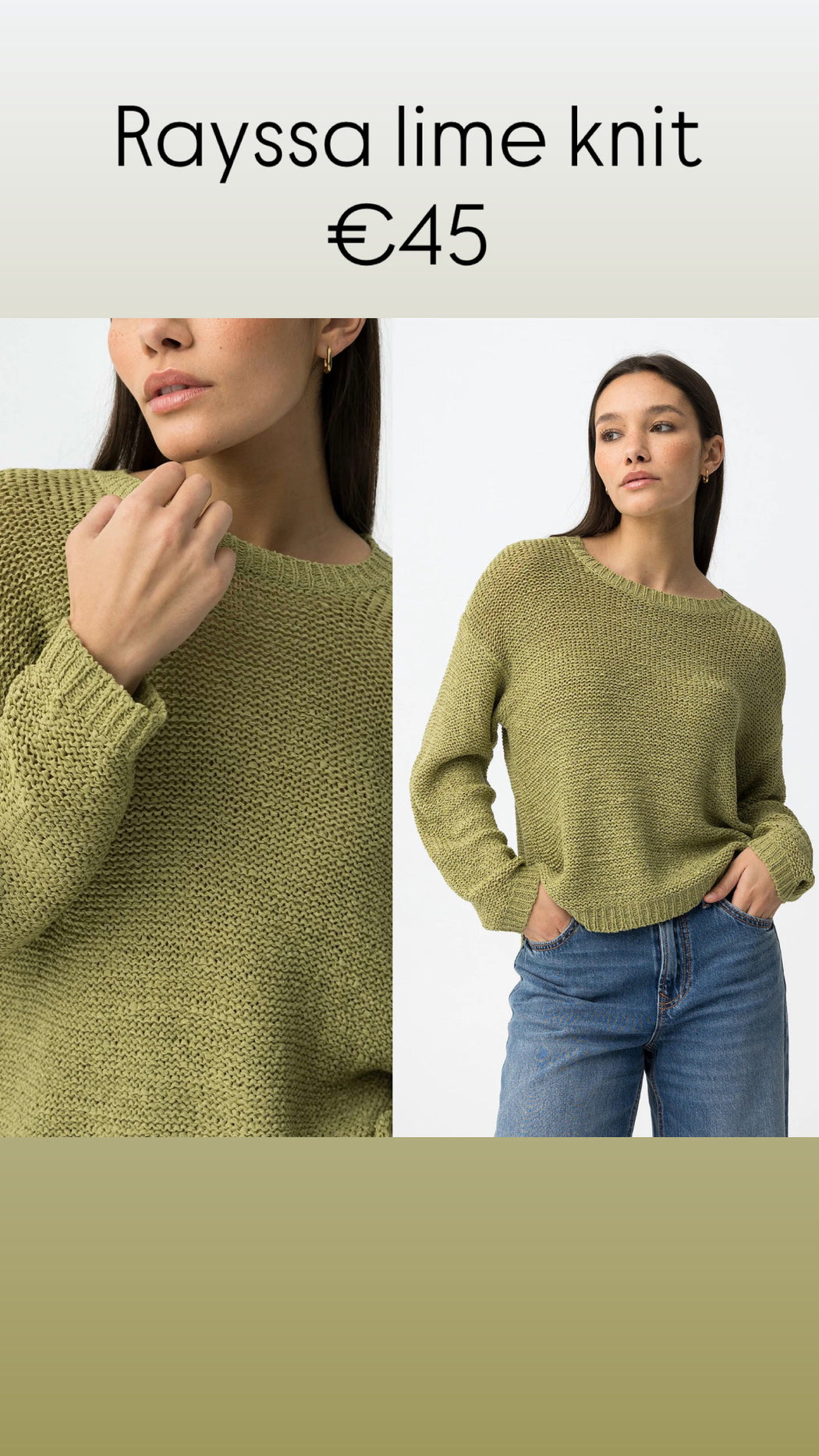 Rayssa  lime knit