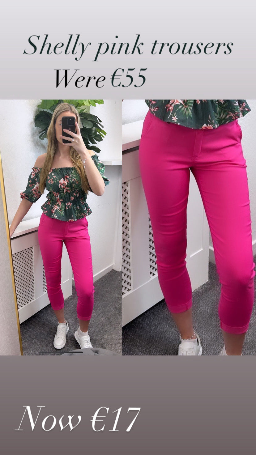 Shelly pink trousers