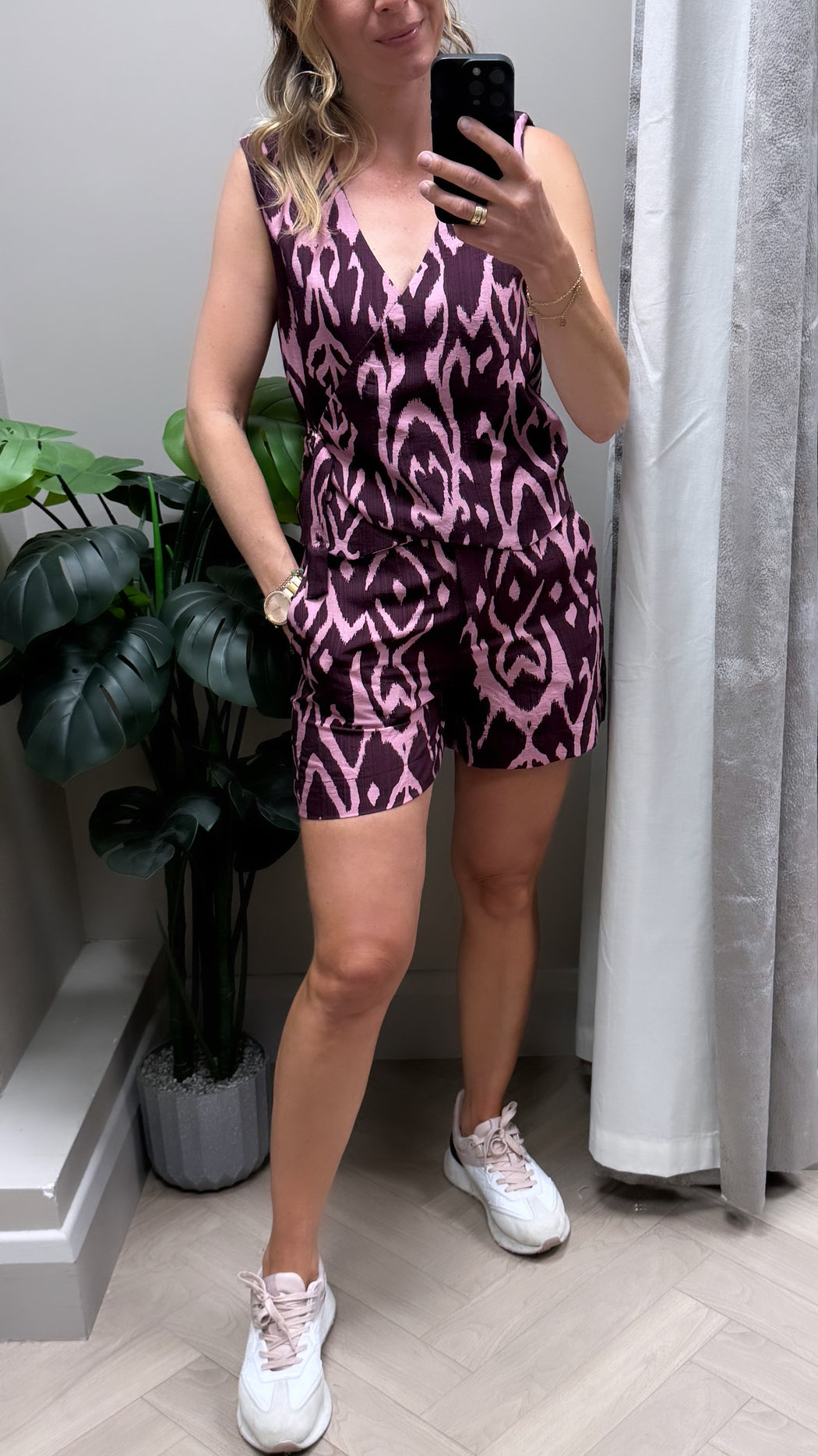 Kim print top