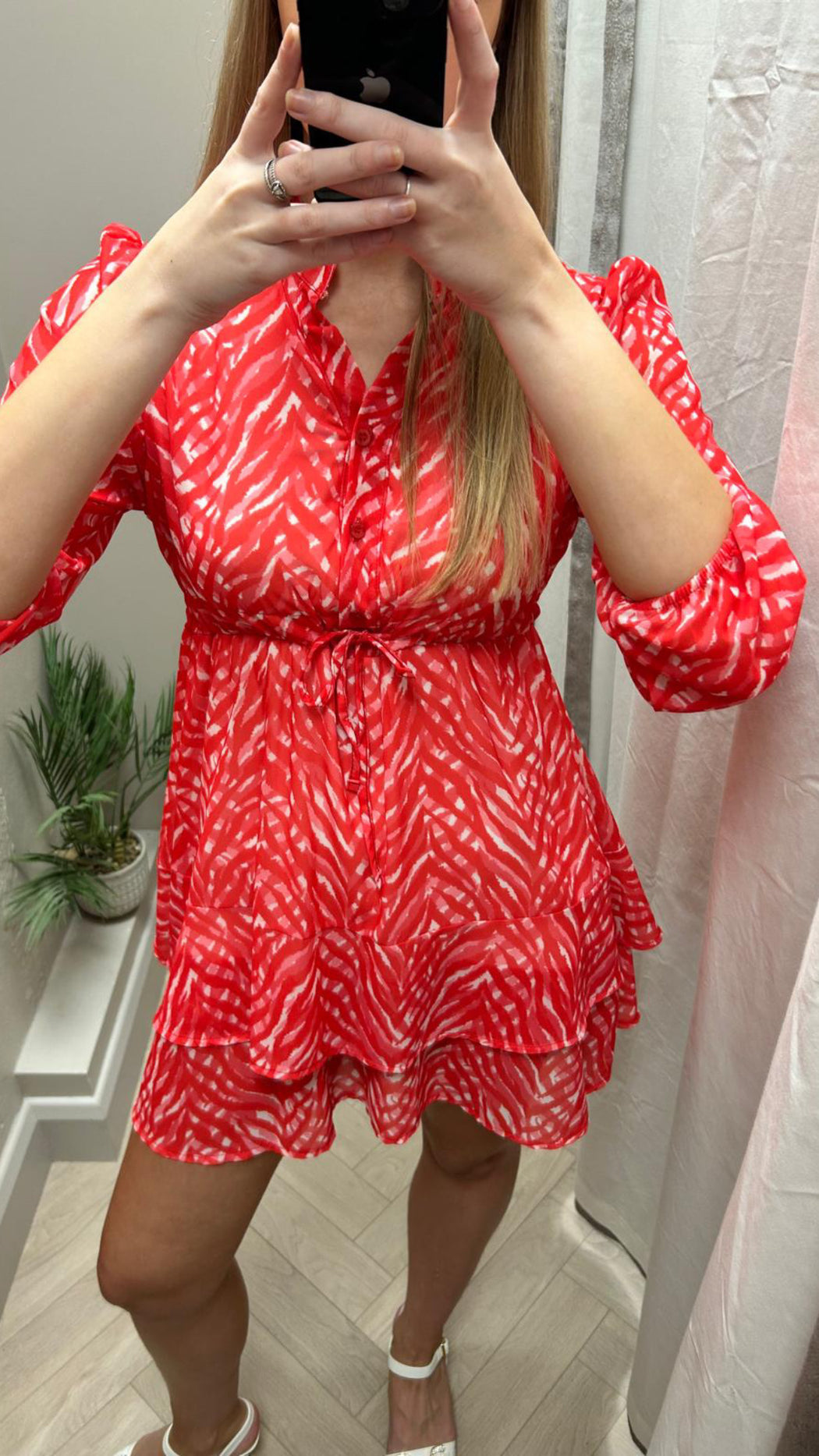 Coral pink  Latina mini dress