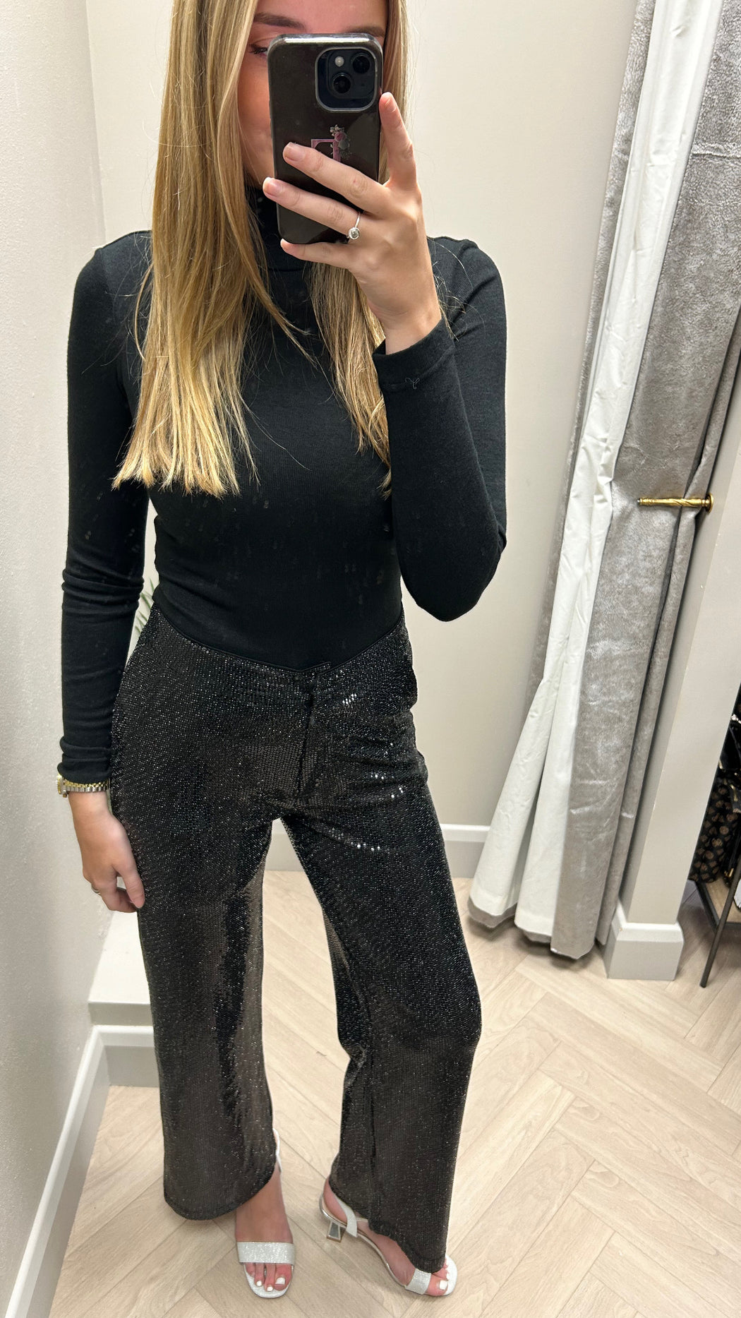 Blackie  sparkle wide leg trouser