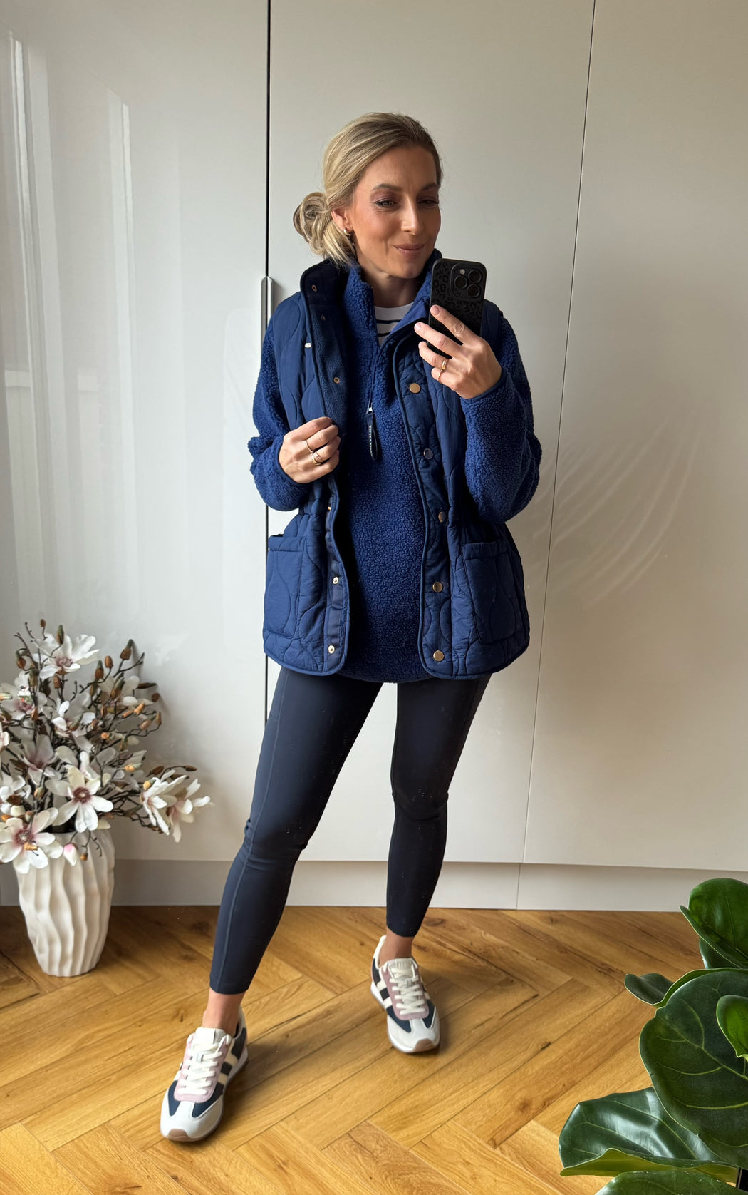Julia Half Zip Blue