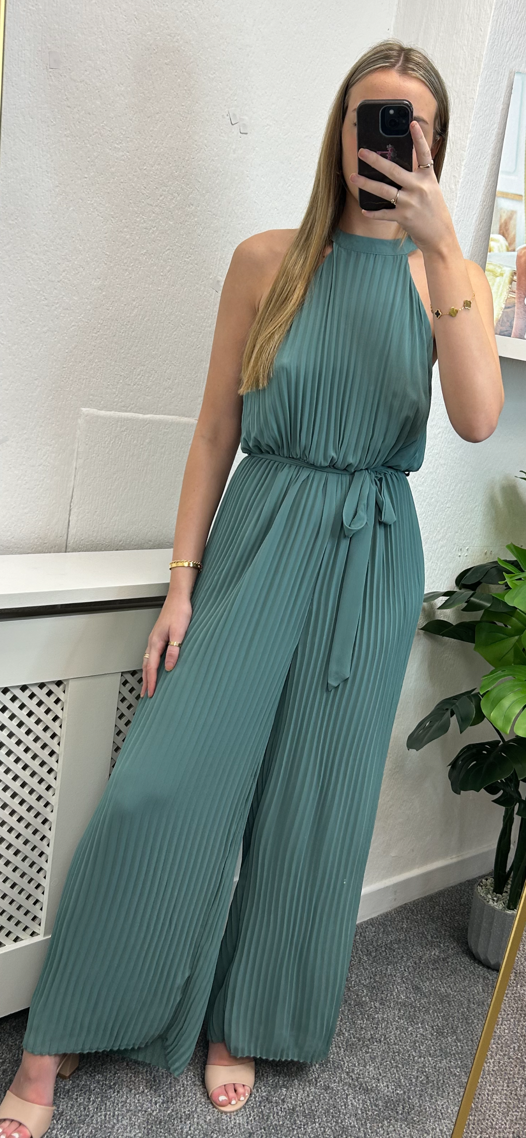 Fredi green jumpsuit