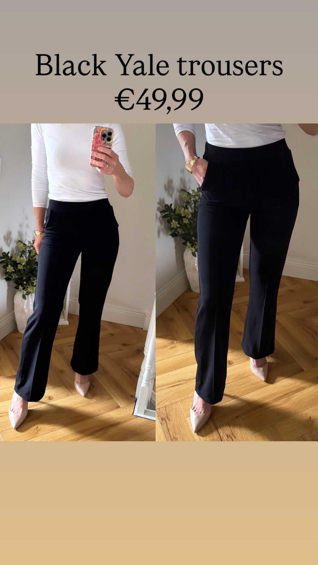 Black Yale trousers
