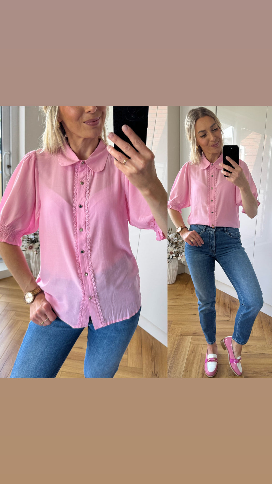 Gabrielle shirt pink
