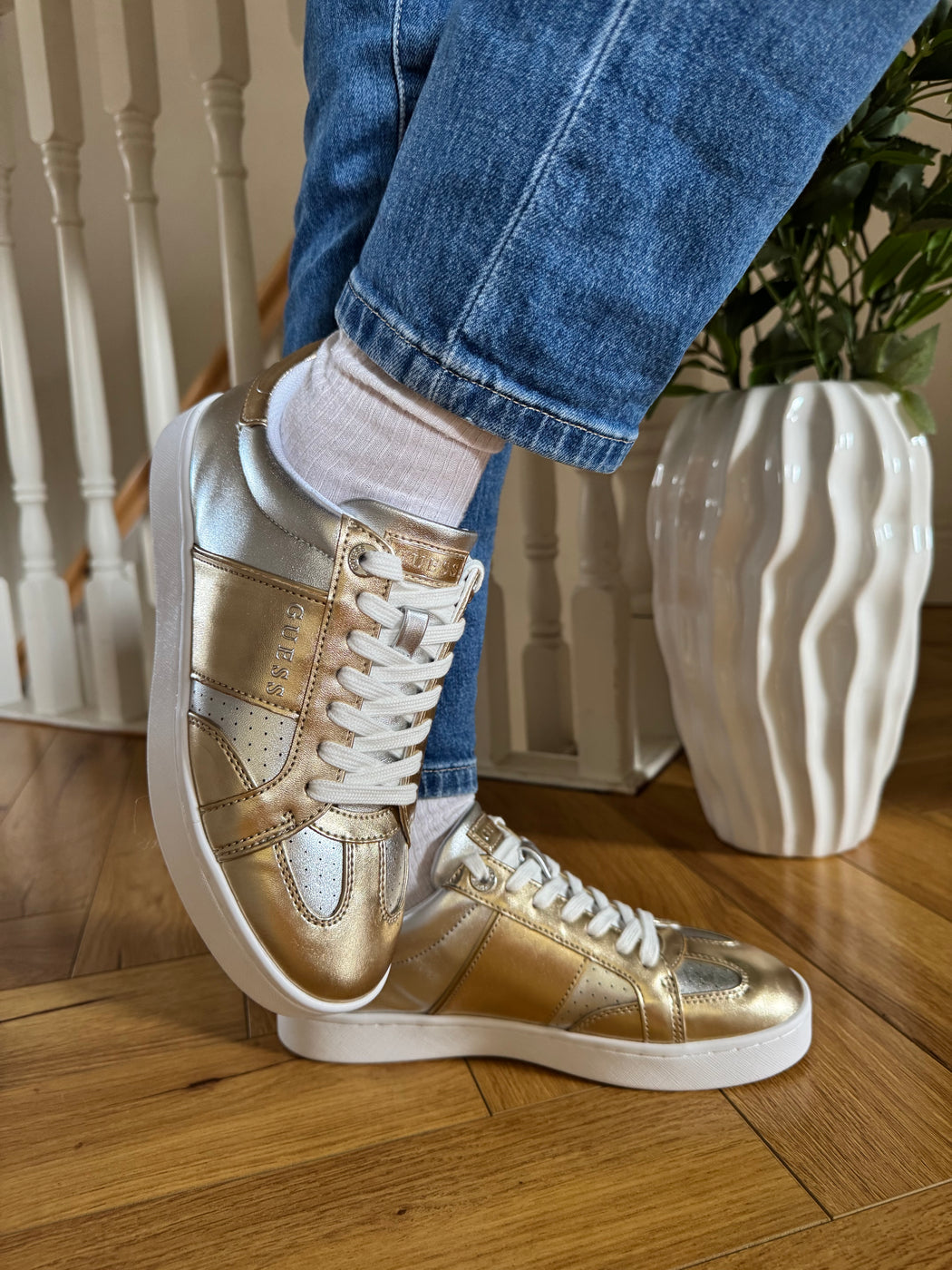 Guess gold sneakers fljr12lel12