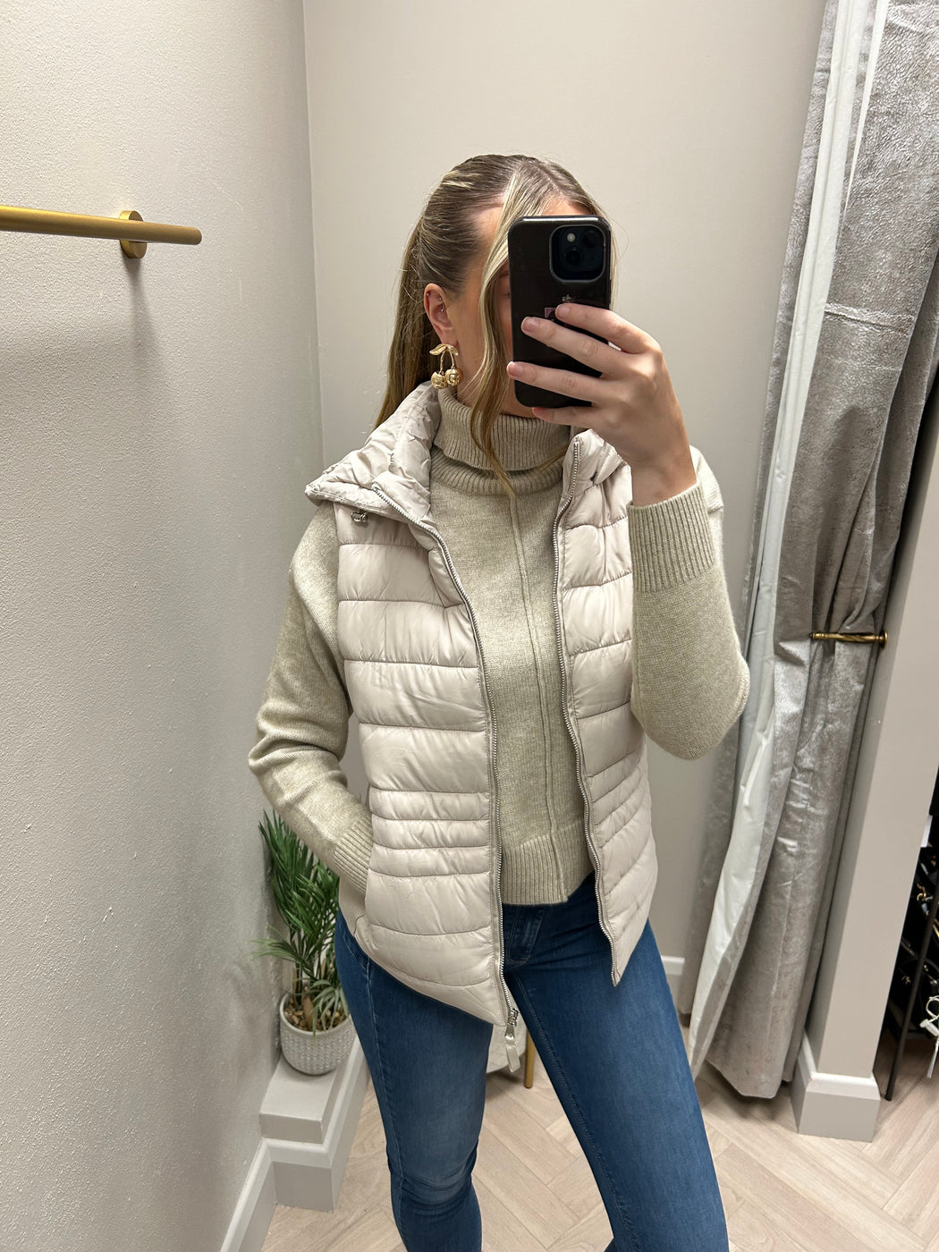 Tiffosi beige eve gilet