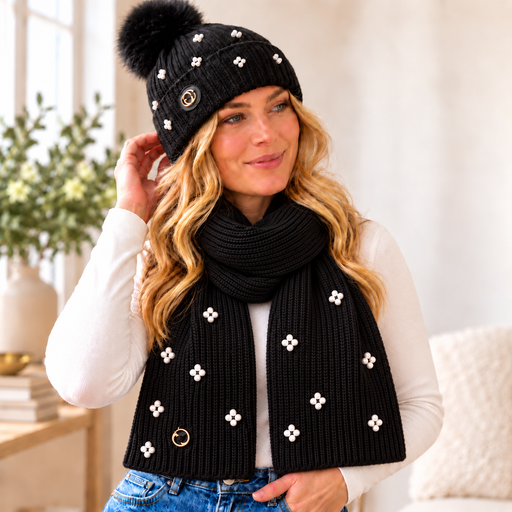 Guess black pearl scarf AW5636VIS03 - BLA