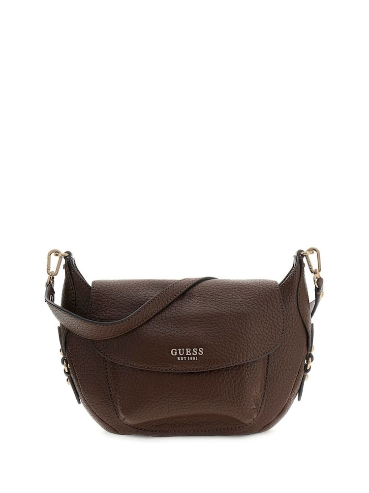 Guess Marsha espresso shoulder / crossbody bag bg950119