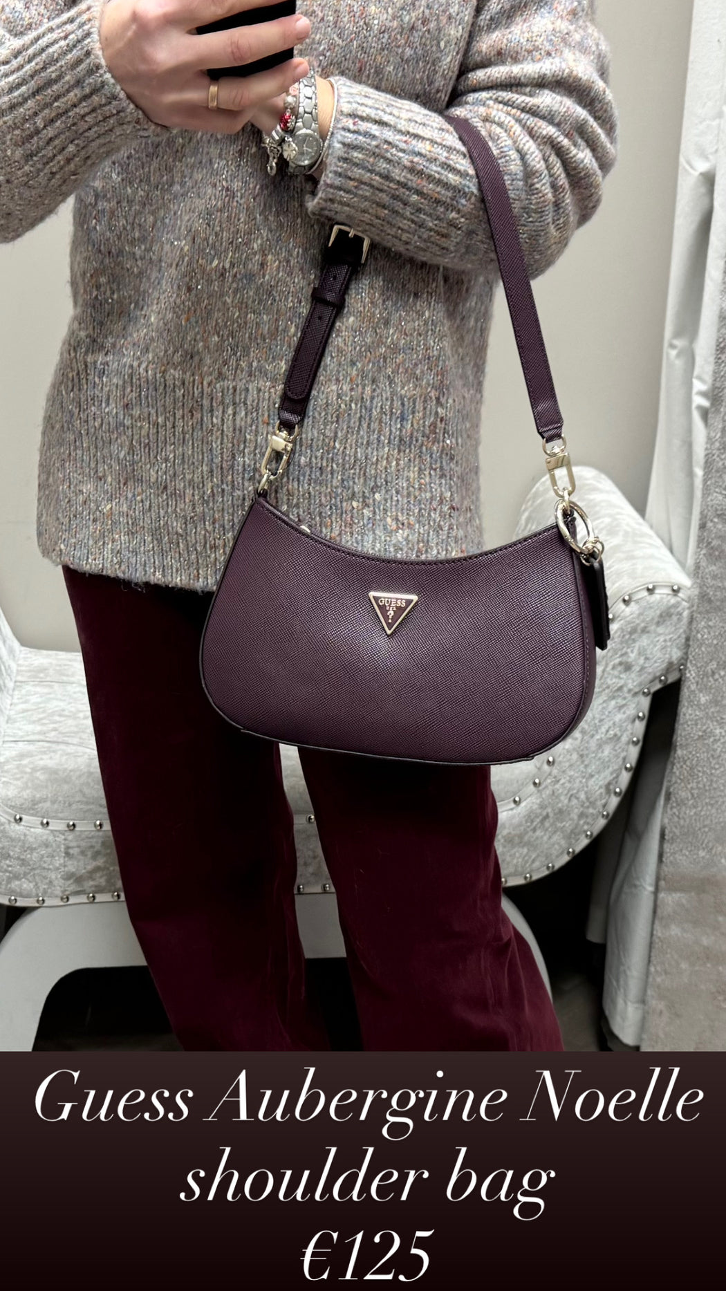 Guess Aubergine Noelle shoulder bag ZG787918