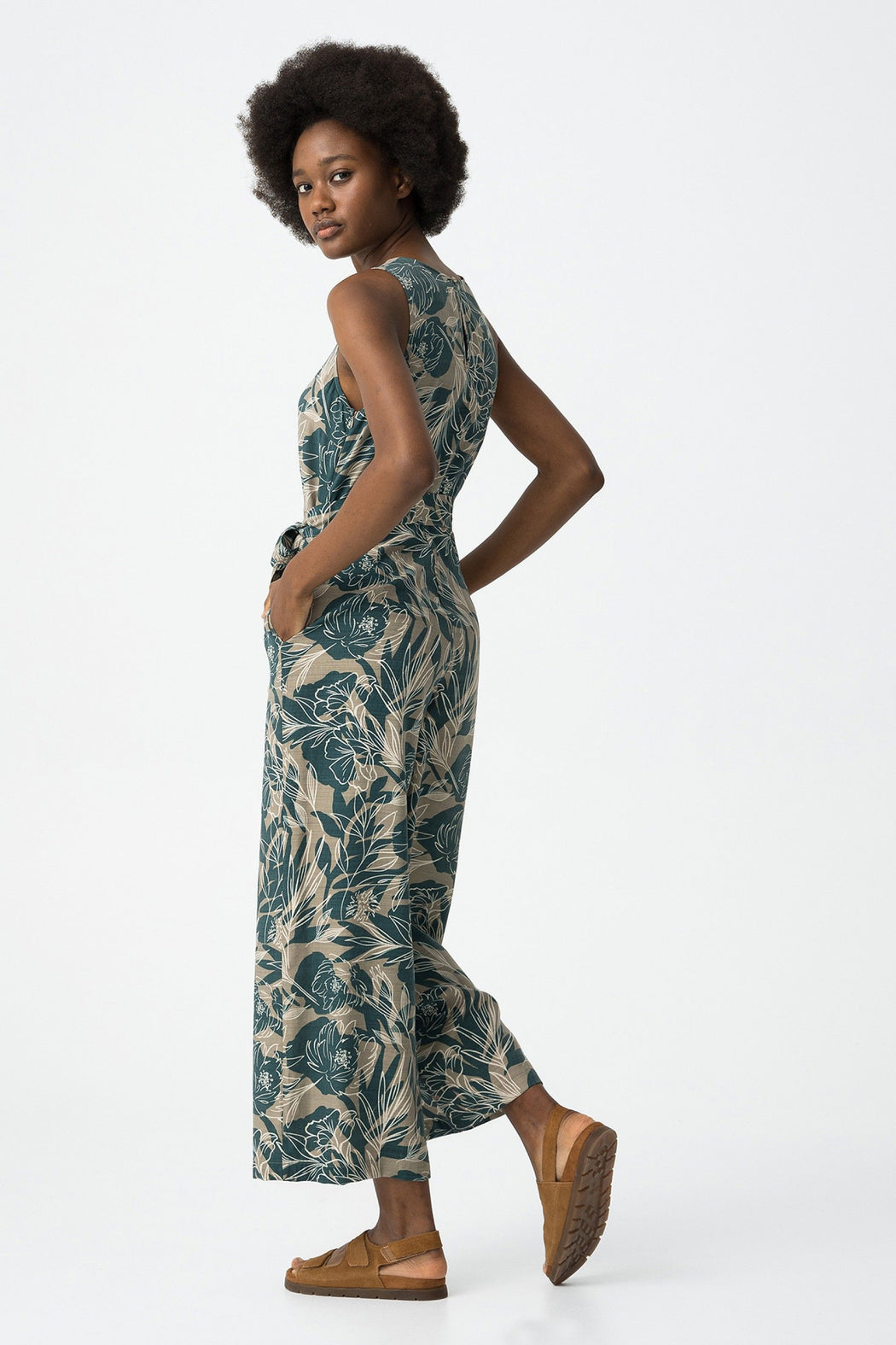 Tabaco green jumpsuit