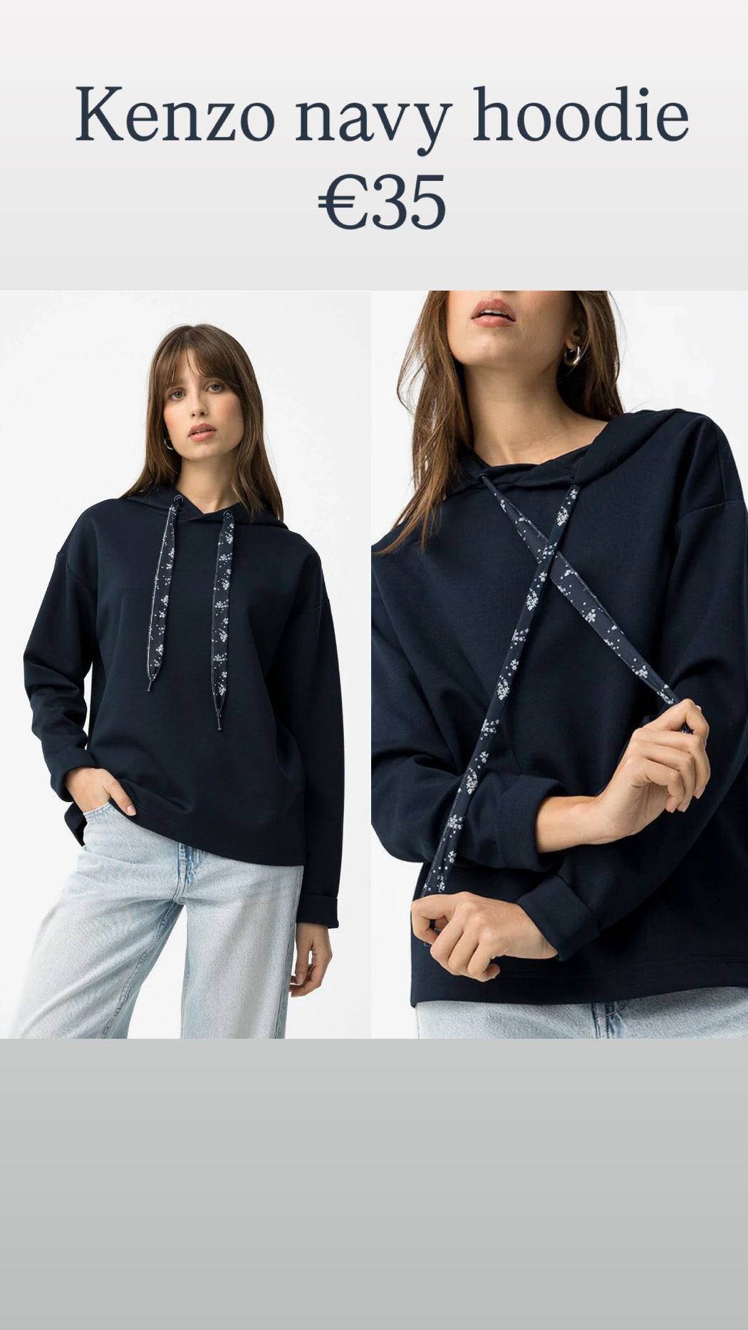 Kenzo navy hoodie