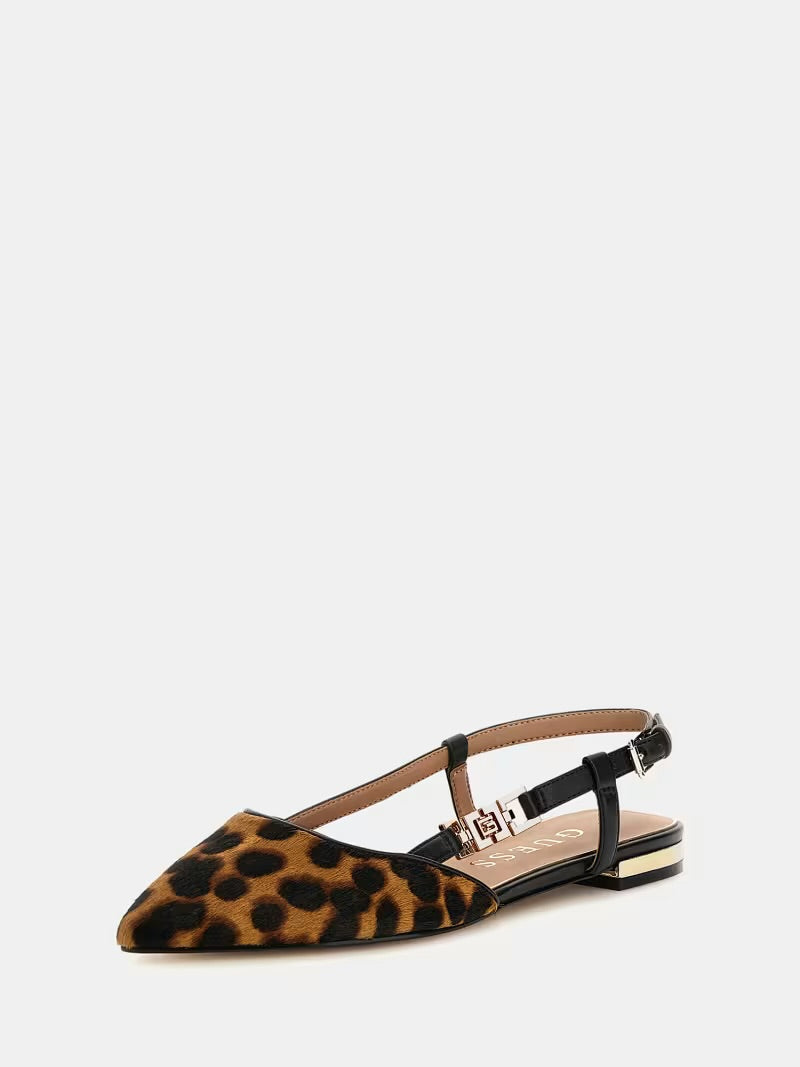 Guess Animal print sling backs FLTFRYLEP05