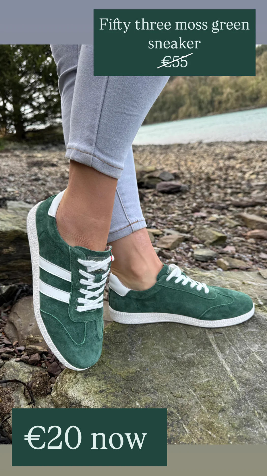 Fifty three moss green sneaker