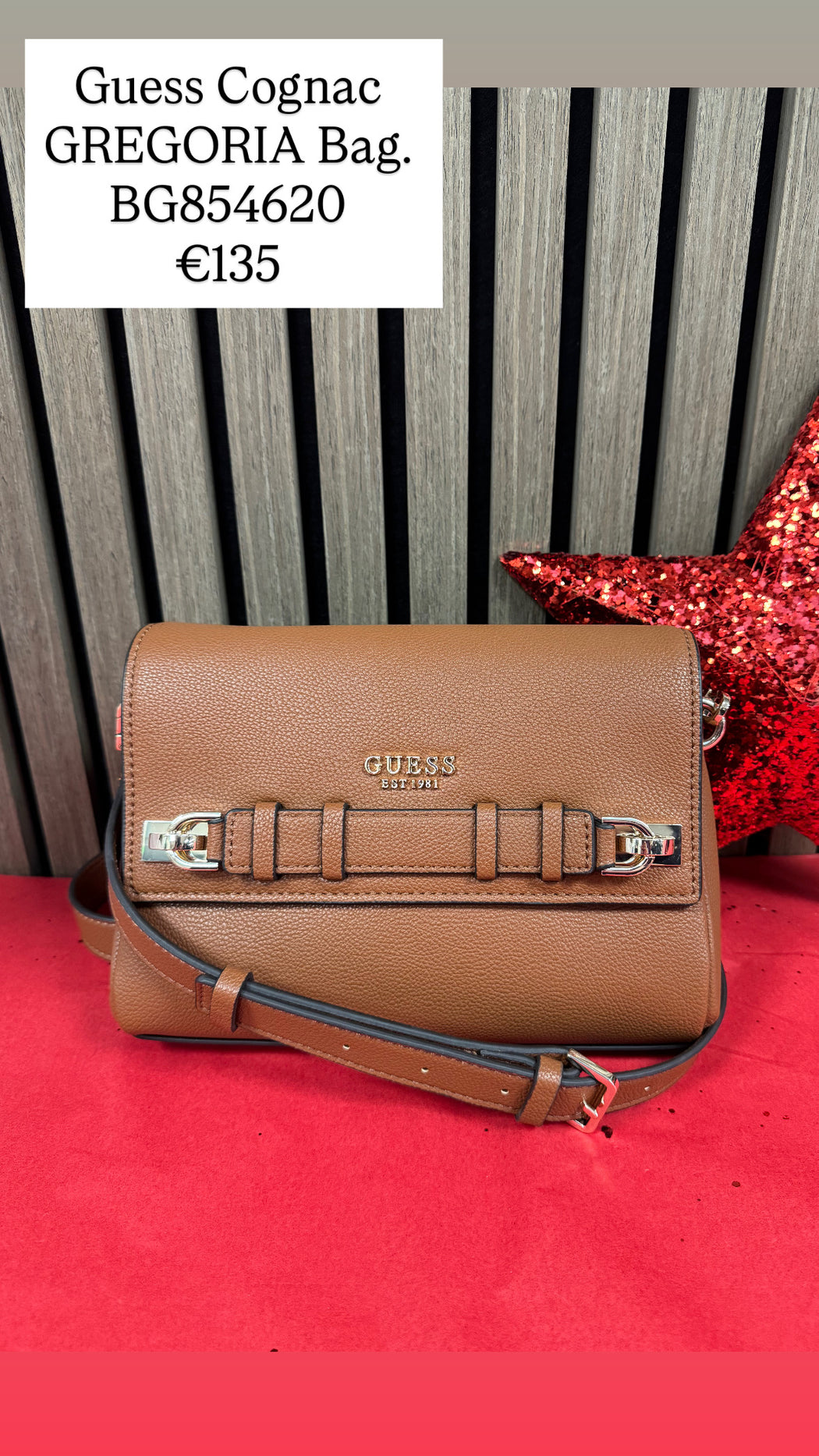 Guess Cognac GREGORIA Bag. BG854620.