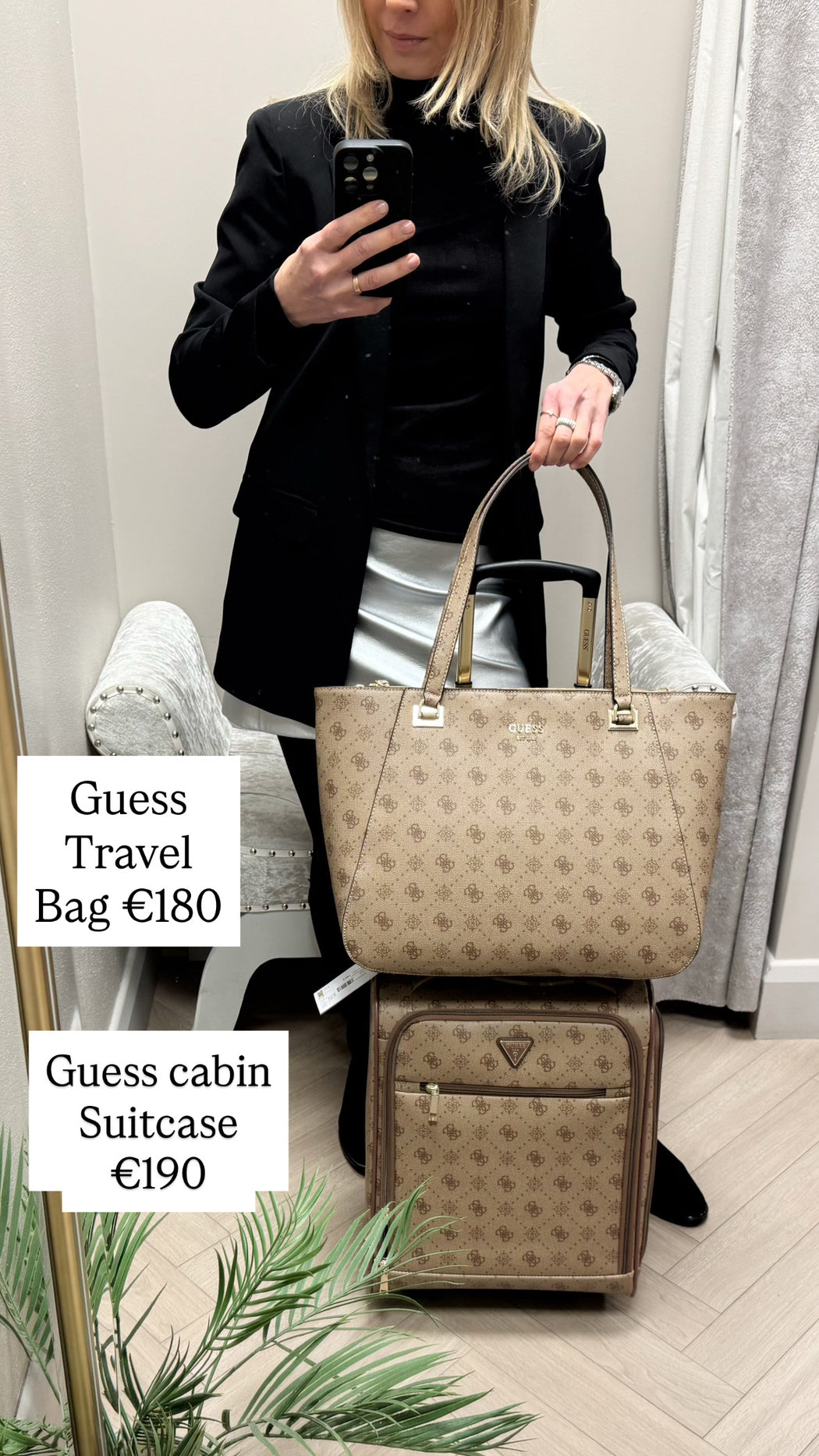 Guess latte logo silia cabin trolley GP9890972