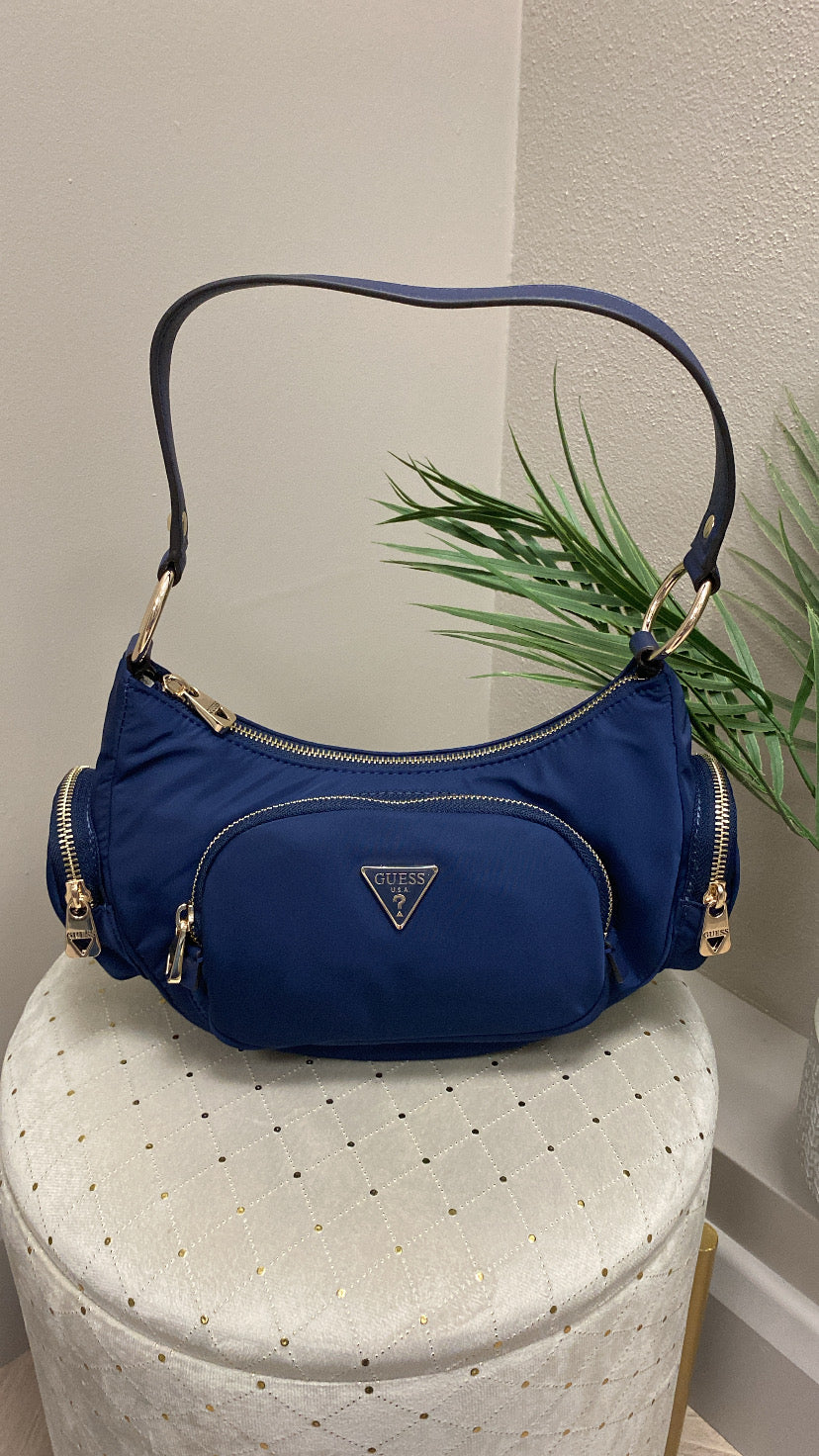 Navy blue shoulder bag sale