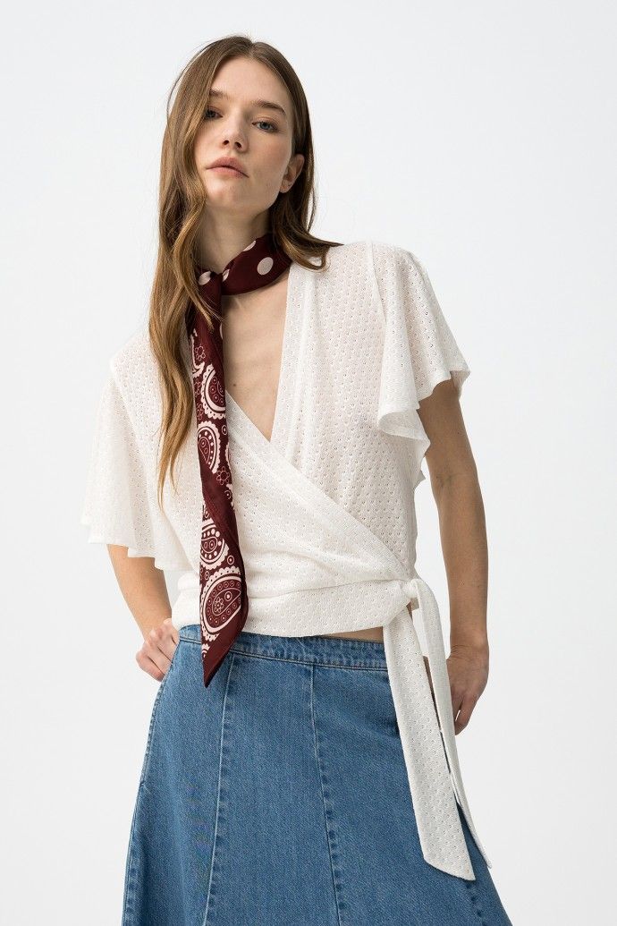 Gia winter white top