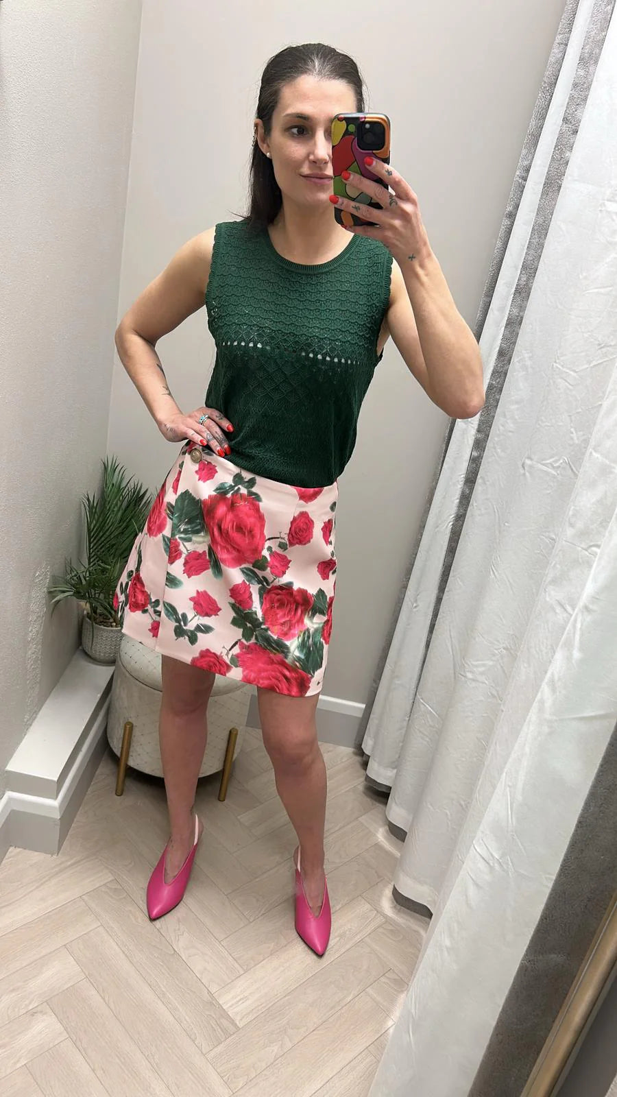 Aline green sleeveless top